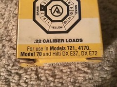 2 RAMSET .22 CAL Power Level 4 42CW Box Of 100 Loads Yellow Tip Brand New NIB