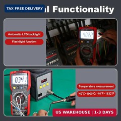 UNI-T UT89X Digital Multimeter Tester, TRMS 6000 Counts AC DC 1000V Multimetro V