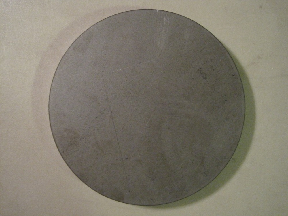 1/2″ Steel Plate, Disc Shaped, 8″ Diameter, .500 A36 Steel, Round, Circle