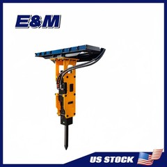 Skid Steer Hydraulic Hammer for Bobcat – Heavy Duty Concrete and Asphalt Breaker