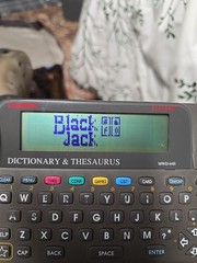 Franklin Dictionary Thesaurus MWD-640 Electronic Bookman Tested W/ 2 Cartridges