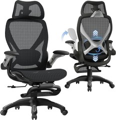 X100 Ergonomic Mesh Office Chair with Footrest, Big and Tall Hone Desk Chair …