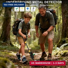 Metal Detector for Kids, Lightweight & Waterproof with 7.5 Inch Search Coil, Int