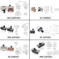 150Pcs 2Pin 3Pin 4Pin DIP Toggle Slide Switch Assortment Kit ON Off ON Off ON