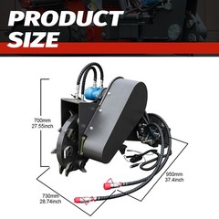 Free Shipping Swing Head Stump Breaker Attachment for Mini Skid Steers in USA
