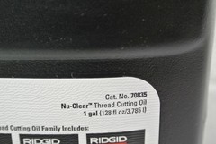 RIDGID 70835 Thread Cutting Oil, 1 Gallon of Nu-Clear Pipe Threading Oil
