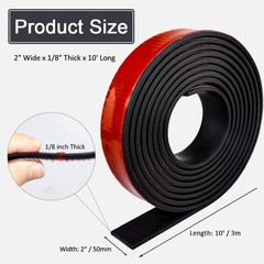 Adhesive Rubber Strips with Adhesive Backing Self Stick Neoprene Solid Rubber