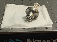 8-pin electrical feedthrough 1.33″ ConFlat (CF) flange UHV High Vacuum Chamber