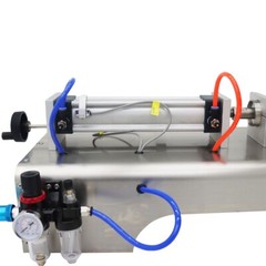 100-1000ml Pneumatic Paste Liquid Heating Filling Machine 1 Nozzle Piston Filler