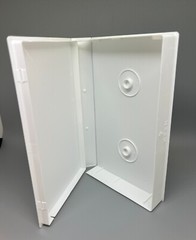 5 PCS WHITE VHS CASE VIDEO BOX LIBRARY CASE WITH HUB, FULL SLEEVE, PSV12HUB
