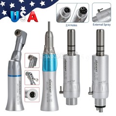 SANDENT Dental Slow Low Speed Handpiece Kit Push/Latch E-type 2/4Holes NSK Style