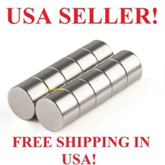 10 25 50 100 Pieces 14mm x 10mm Neodymium Round Disc RARE EARTH Magnets 15+ Lbs!