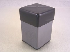 BLACK VINYL Square Cap covers the end of a 2-1/2″ Square Tube