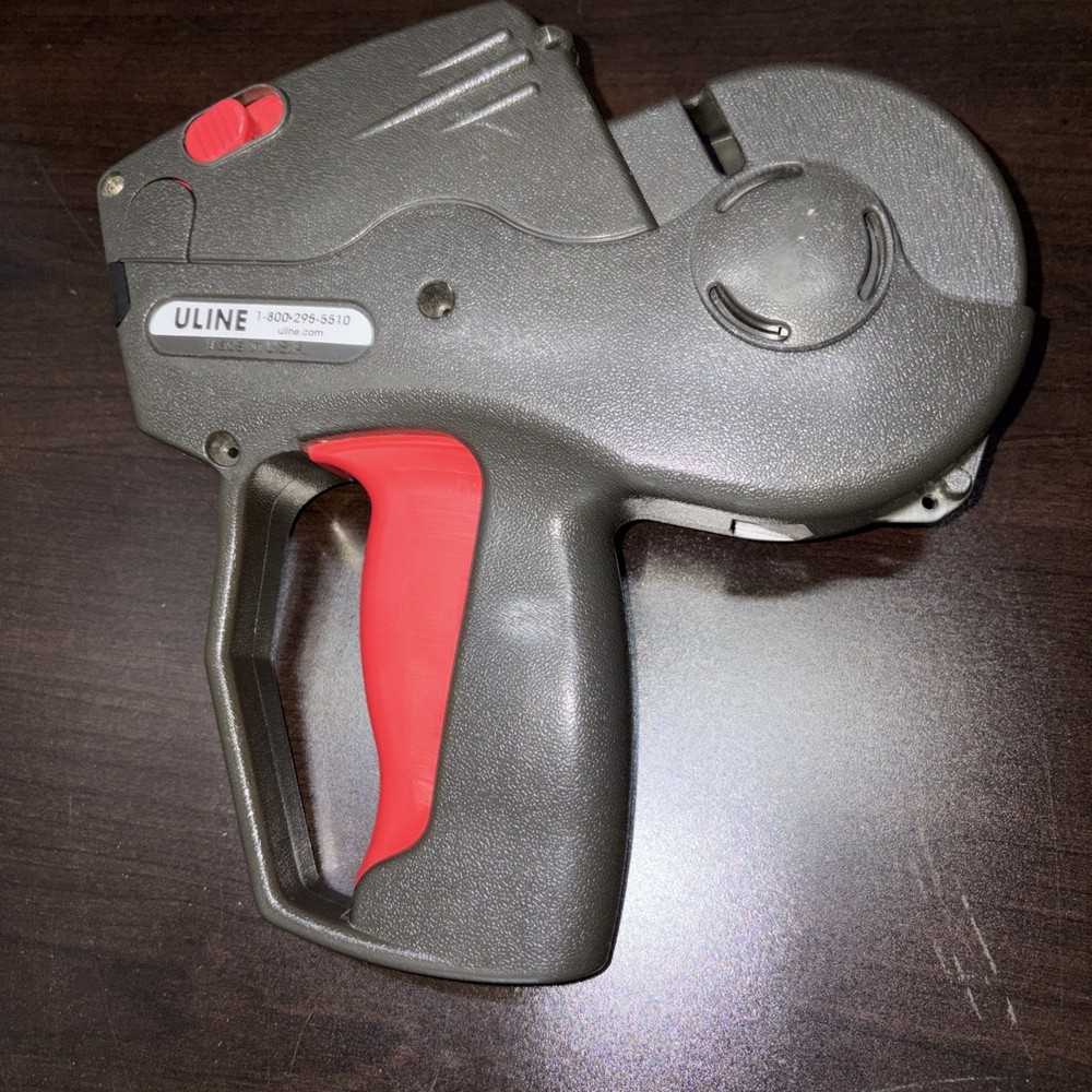 Avery Dennison Monarch 1136 ULine Manual Portable Price Label Gun Black/Red