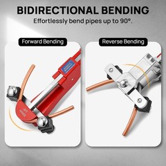 Pipe Bender Kit with Reverse Bending Attachment, Fits 1/4 to 7/8-Inch Soft …..