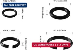5-Pack 1/2″ and 3/8″ Impact Retaining Ring Clip With O-Ring for Milwaukee Electr