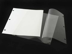 3-Ring Polyester Page Protectors 9 x 11 Archival Sleeves PKG 25