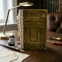 Newly Handmade blank book from a Vintage Scudder’s History of the United States