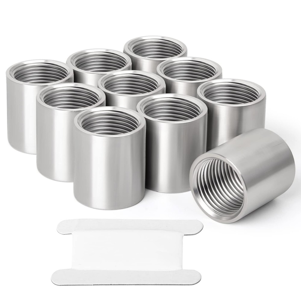 10PCS 304 Stainless Steel Cast Pipe Fitting, Coupling, 1/4″ X 1/4″ NPT Female Th