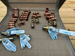 Lot of 31 PRO PRESS Viega Copper 1/2” And 3/4” Fittings And 4 Pro Press Valves