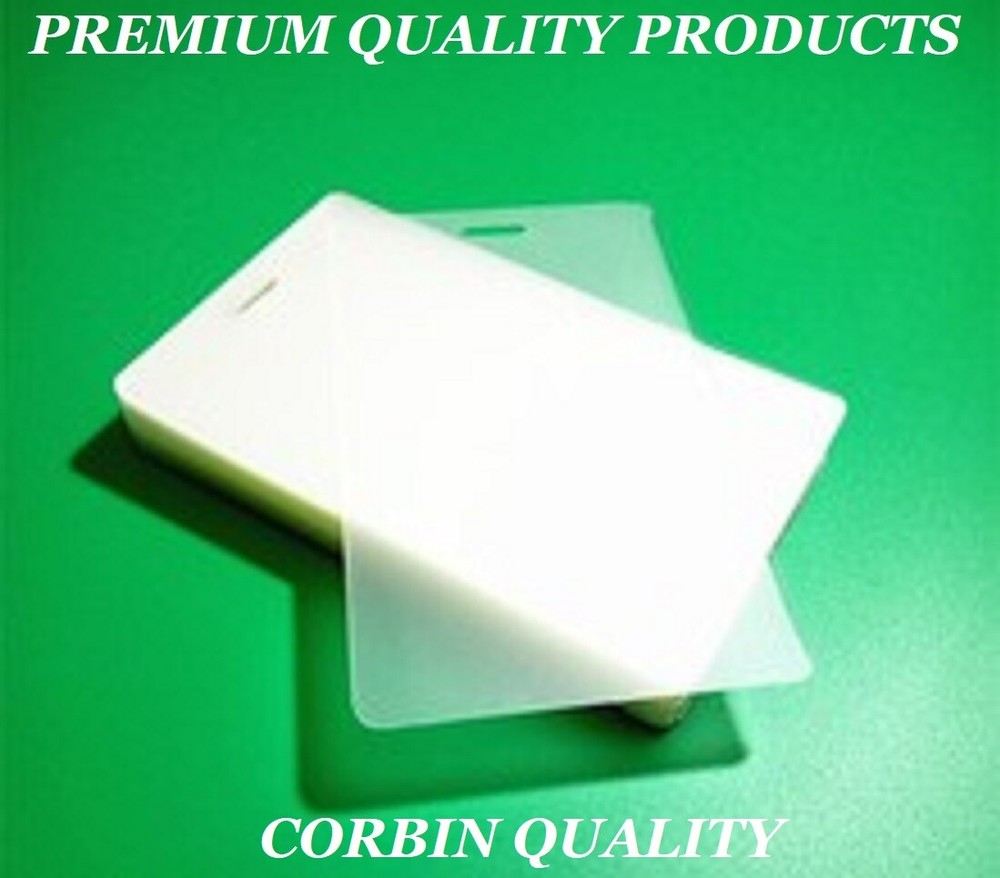 500 Luggage Tag 10 Mil Laminating Pouches Laminator Sheets With Slot 2.5 x 4.25