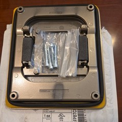 LEGRAND Wiremold FPBTCNK Floorport Cover Flanged Cutout Top Gray