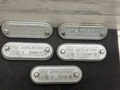 Lot of 10 Appleton O-Z Gedney 370F 1” Conduit Body Covers FM7 Form 7 New