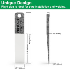 3PCS 4″ Welding Wedge for Pipe Fitting and Metalwork – Precision Hardened Steel