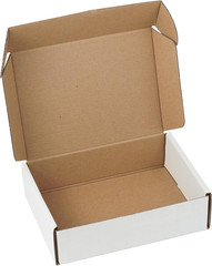 50 Pack 7″X5″X2″ Inch Small Shipping Boxes White Corrugated Cardboard Box for Sm