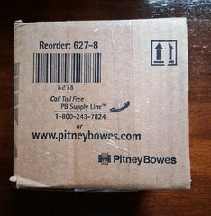 Pitney Bowes 627-8 Postage Meter Tape, DM Series, adhesive labels, 3 Rolls, New