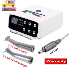 Dental Brushless Micro Motor/1:5 (LED) Handpiece Contra Angle Fit NSK new