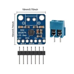 AITRIP 3PCS MAX98357 MAX98357A I2S 3W Class D Amplifier Breakout Interface I2…