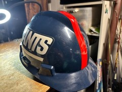 New York Giants Official NFL Hard Hat MSA Medium Made in USA Old Logo