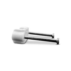 250-Pack 1/2 Inch Plastic Cable Staples for Power and Low-Voltage Cables