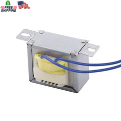 Jingzan 2 Pack Input AC 110V 50/60HZ Output AC 12V 10VA Power Transformer for Sy