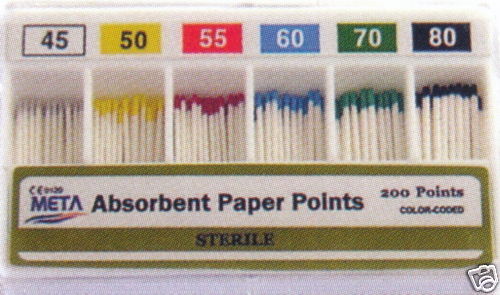 Dental Absorbent Points / Paper Points – #45-80