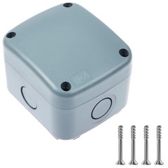 Small Weatherproof Electrical Junction Box Outdoor Enclosure 86x74x62mm Grey 1PK