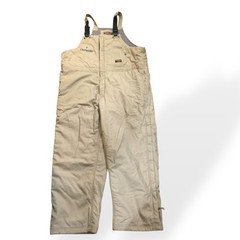 Walls Lined Bib Tan Overalls Insulated Chesapeake Energy Logo Sz XXL TALL