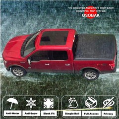 Soft Roll Up Tonneau Cover 6.5′ Bed 1975-1989 Dodge D100 Fleetside Vinyl