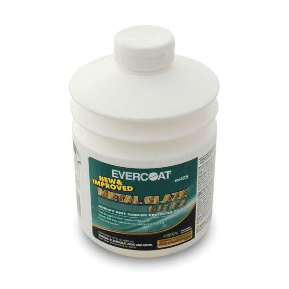 EVERCOAT® METAL GLAZE® Ultra 100425 Sanding Polyester Putty, 880 mL Pumptainer
