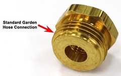 3/4″ Male Garden Hose GHT to 1/4″ Female NPT Adapter Brass Winterize Power Wash