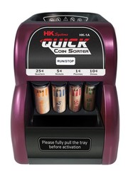 HK1A, USD Coin Sorter, Sorts 260 Coins Per Minute into Coin Wrappers, 1 Row C…