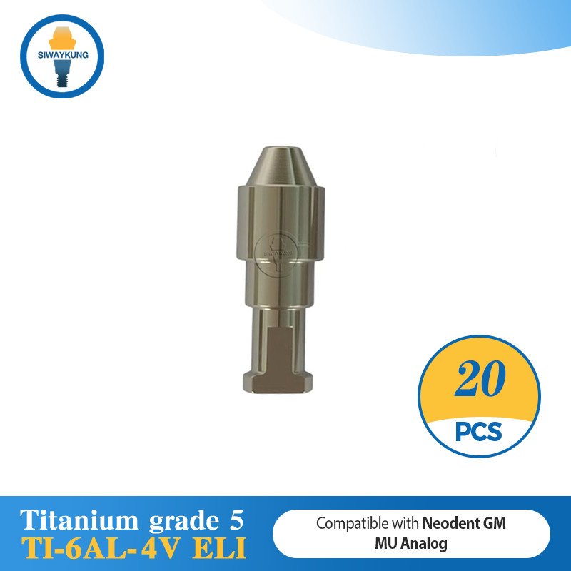 20 pcs Titanium Multi unit analog fit to Neodent GM platform D4.8