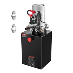 VEVOR 12 Quart Hydraulic Power Unit DC 12V Double Acting Hydraulic Pump