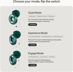 Switch 2 Adjustable Ear Plugs 3 Relief Modes for Ultimate Control | Flexible Noi
