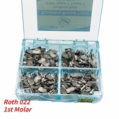 50Sets Dental Orthodontic Buccal Tube 1st 2nd Molar Tube Roth MBT 022/018 Mesh
