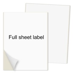 100 Full Sheet Shipping Mailing Labels 8.5 x 11 Blank Self Adhesive Laser InkJet