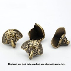 Jewelry Box Antique Lock Latch Hasp Hinges Handle Box Corner Protectors Kit f…