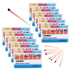 60pcs/Pack Dental Gutta Percha Points F1, F2, F3 Endodontics Root-Canal F1-F3