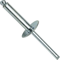 Large Flange Pop Rivets 1/4″ x 3/4″All Steel (8-12) Dome Head Qty 250